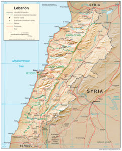 Map Lebanon Physiography e1728025835482